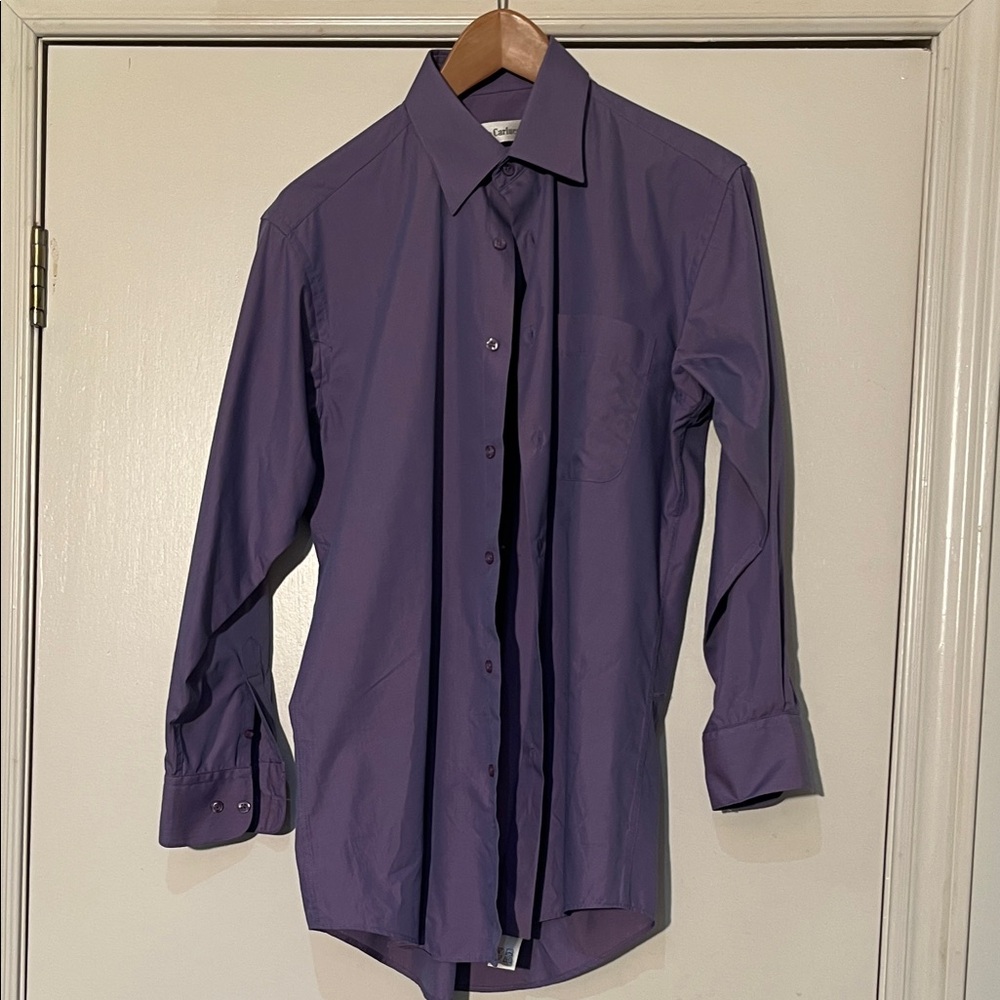 Classic Purple Men's Dress Shirt